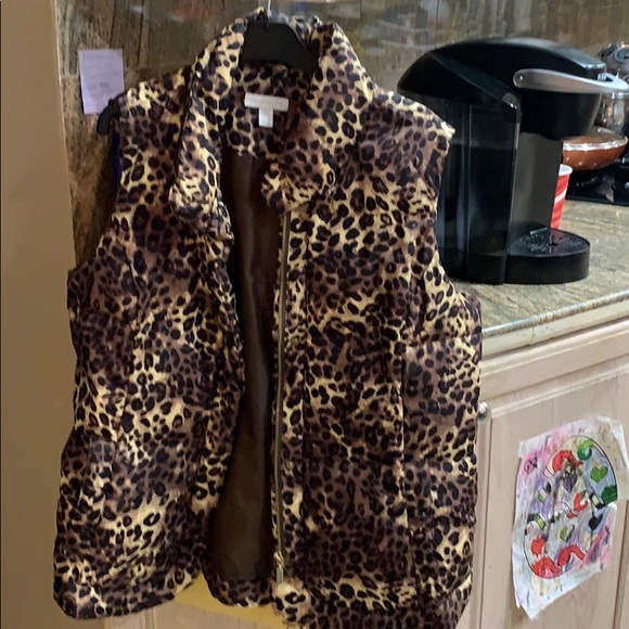 Charter Club Jackets & Blazers - Leopard vest